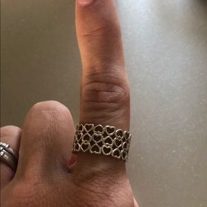 Tiffany &Co heart band ring